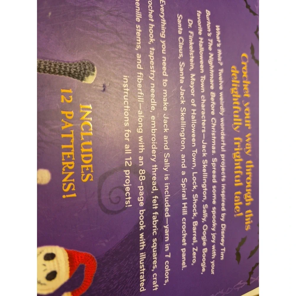 The Nightmare Before Christmas Crochet Kit Box Opened READ DESCRIPTION